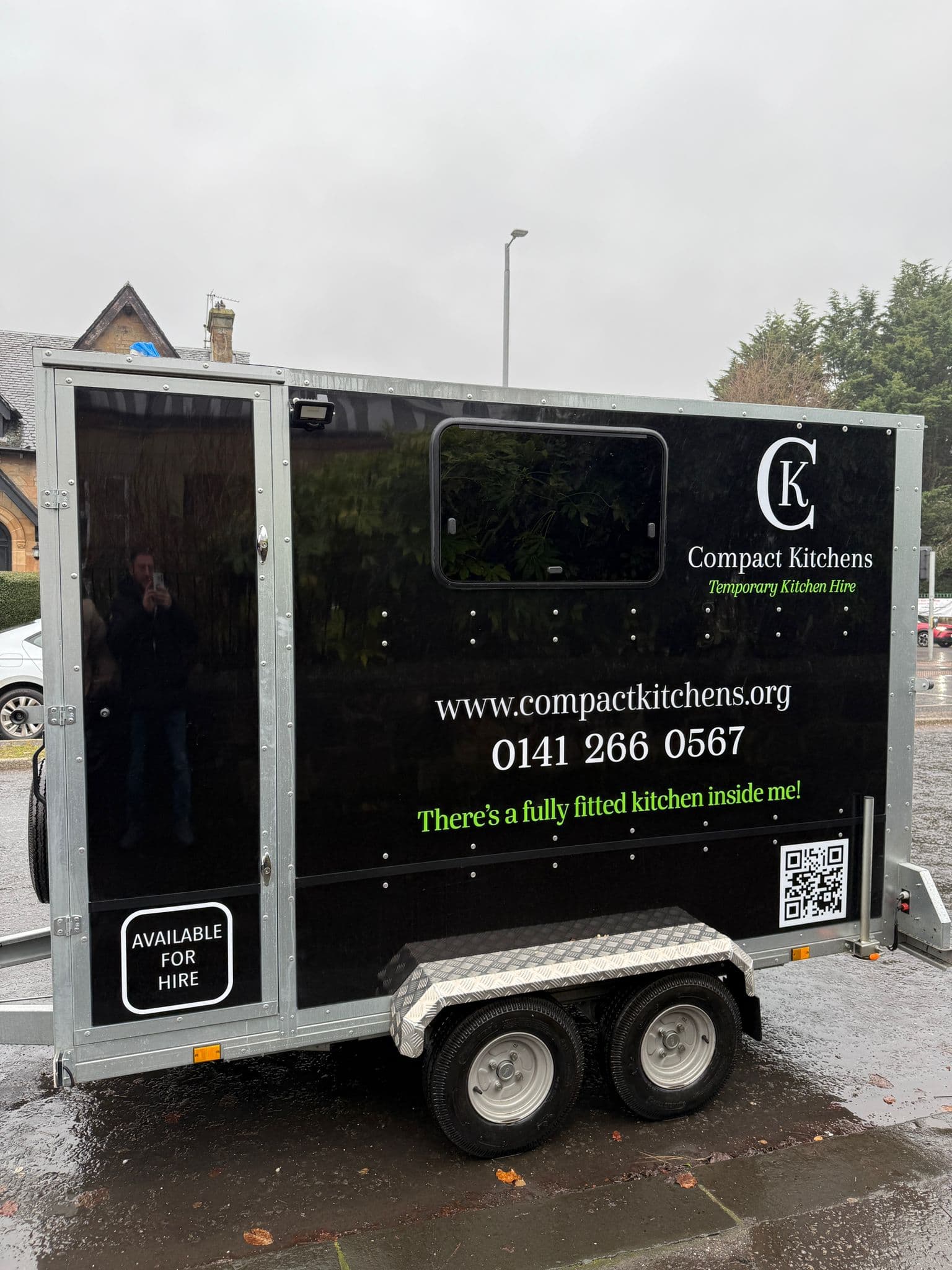 Kitchen installed outside home
